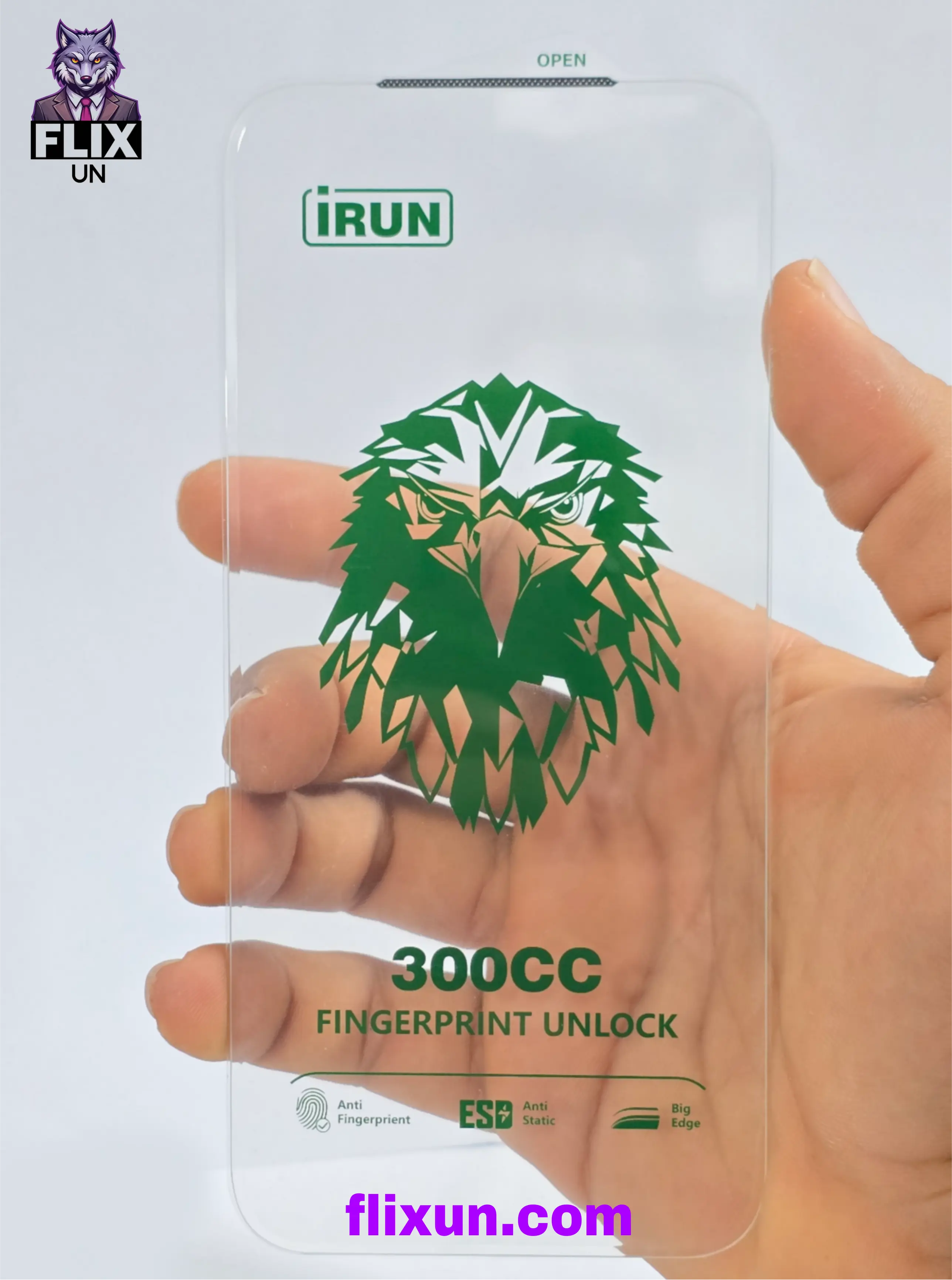 گلس بدون حاشیه(بدون فریم مشکی)300CC